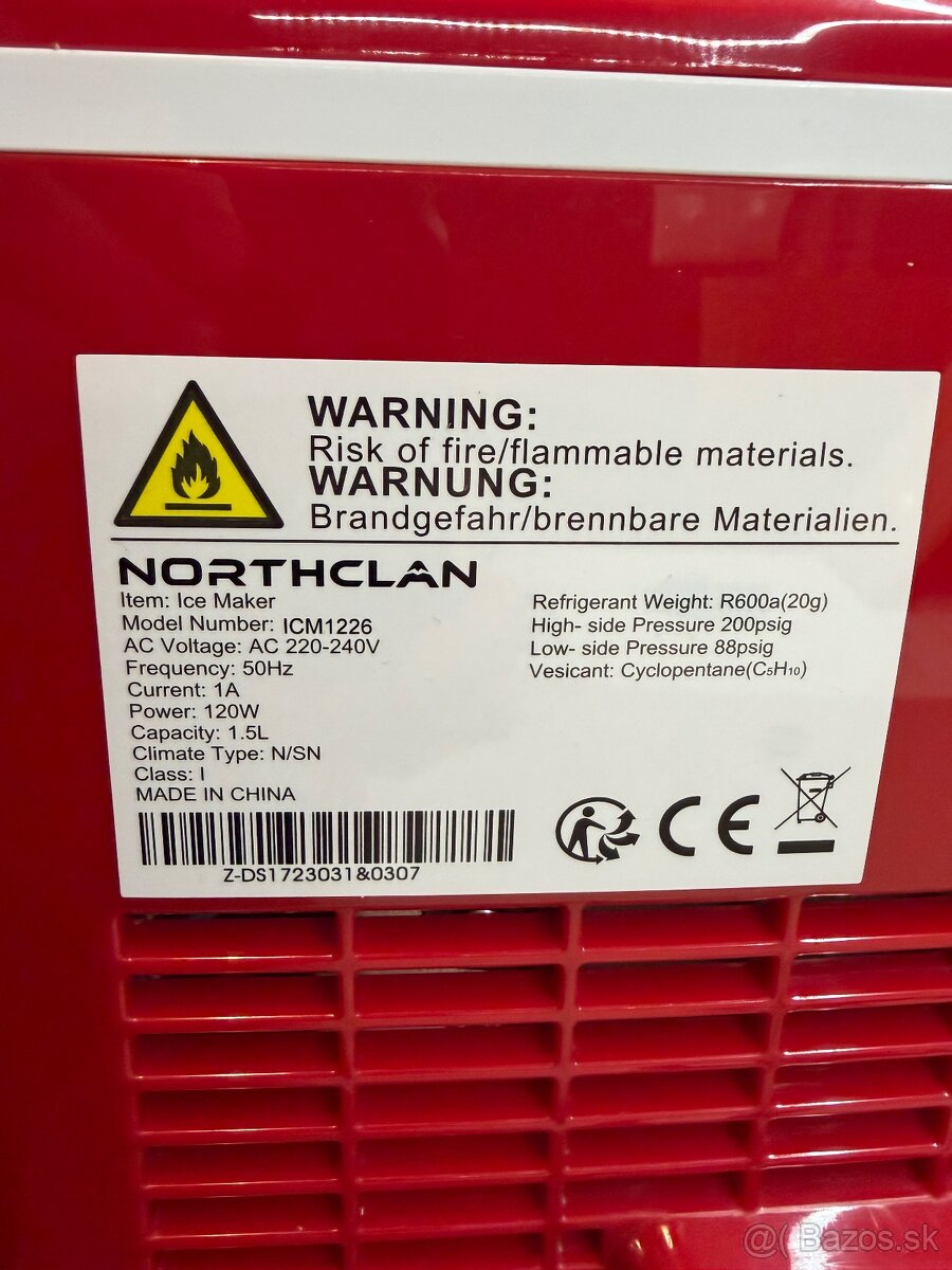 Výrobník ľadu Northclan - 3