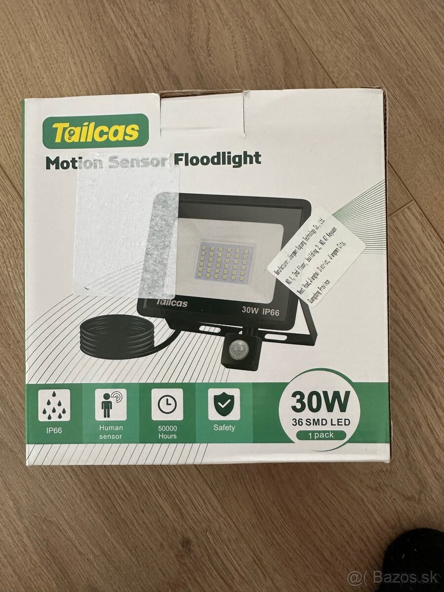 LED reflektor s pohybovým senzorom 30W – IP66 - 3