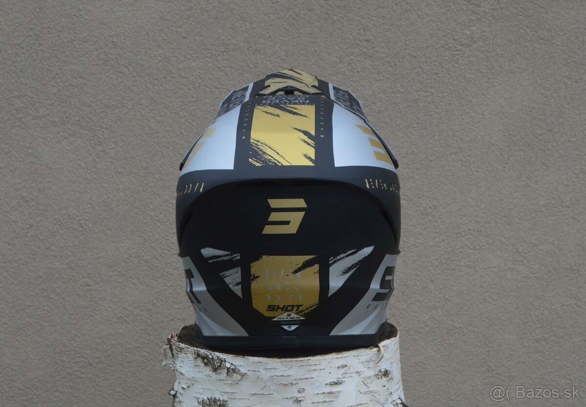 Prilba helma MX šedá čierna bronzová - 3