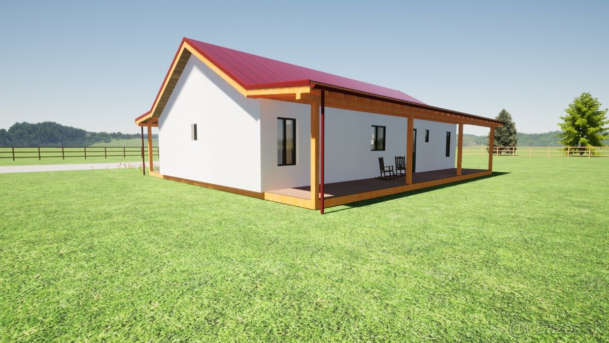 Moderný drevodom 98 m² s 2 terasami – už od 67 620 € - 3