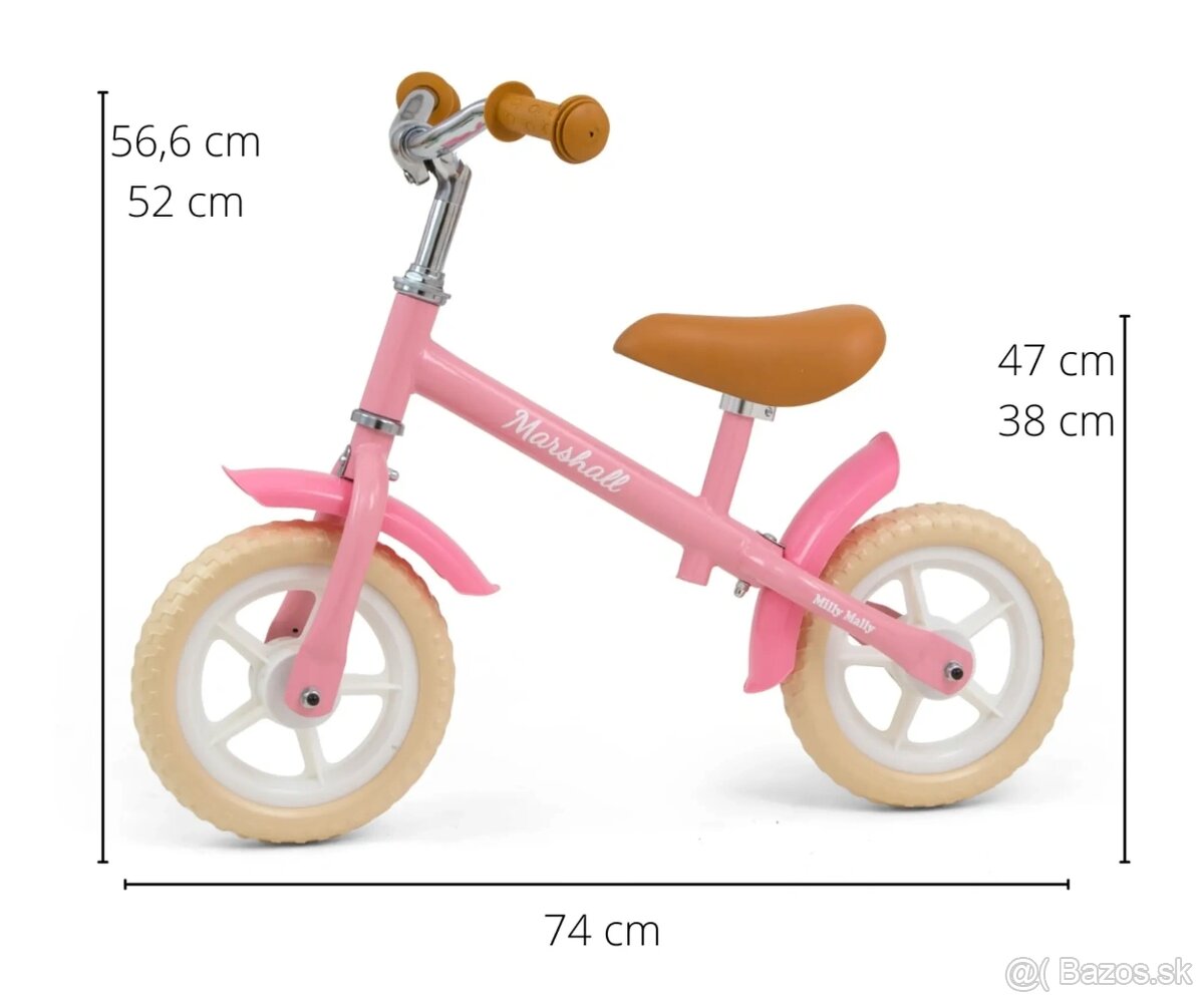 Odrážadlo bicykel ružový - 3