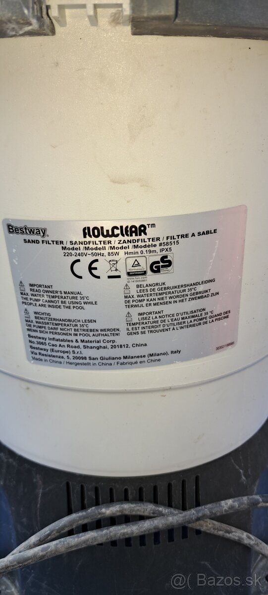 Predam túto bazenovu fyltraciu Bestway - 3