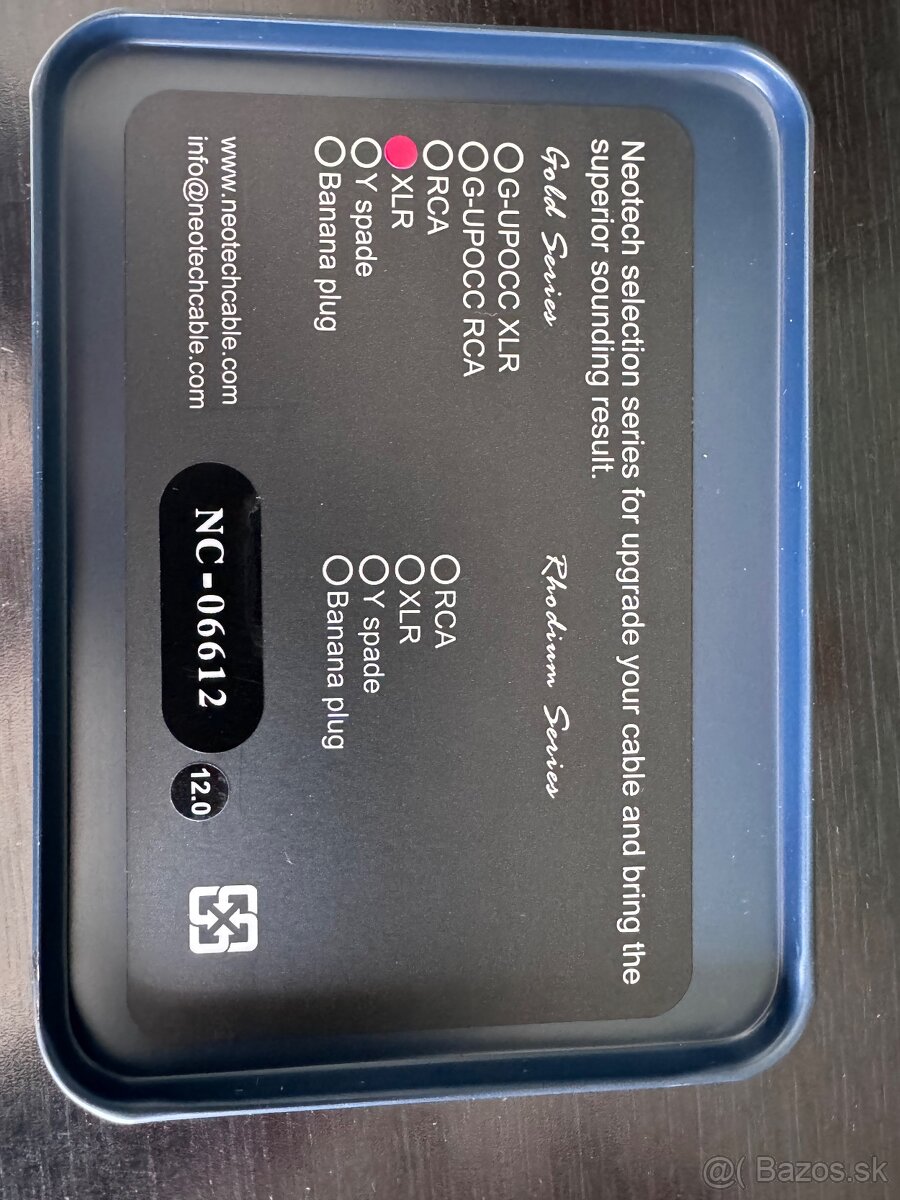 Strieborný kábel Burmester Silver XLR 1m - 3