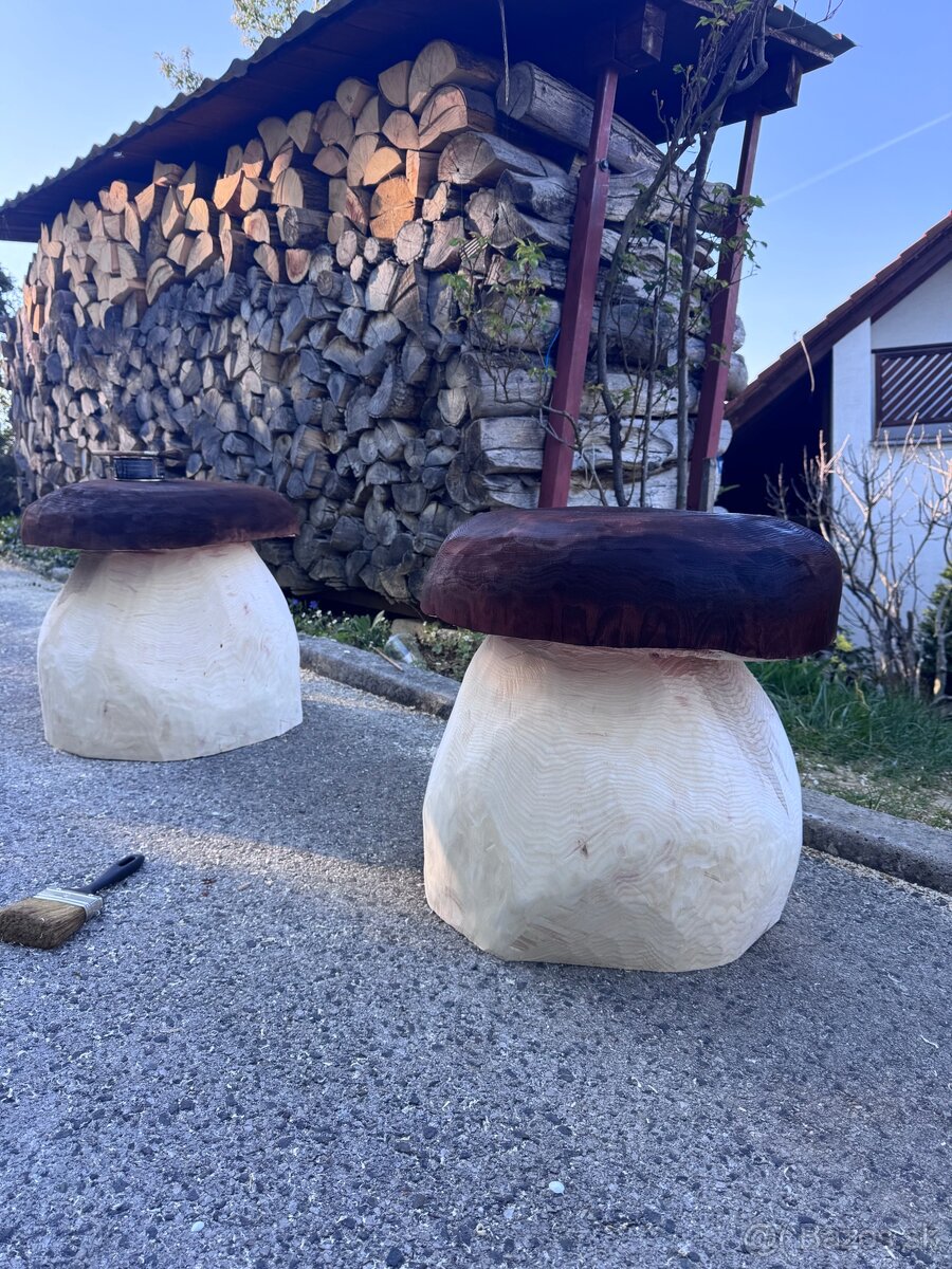 Dubáky - dekorácia do záhrady/sedenie - 3