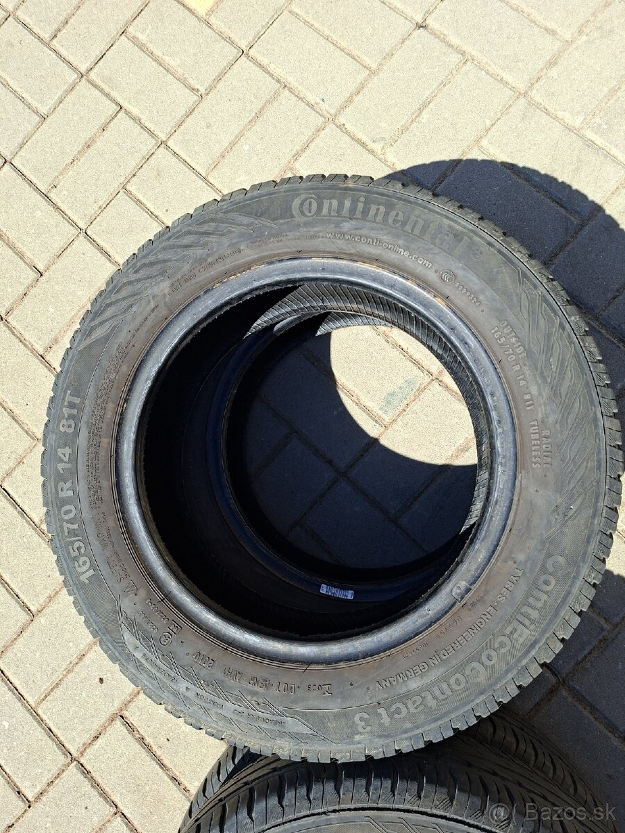Predám letné pneumatiky 165/70 R14 81T - 3
