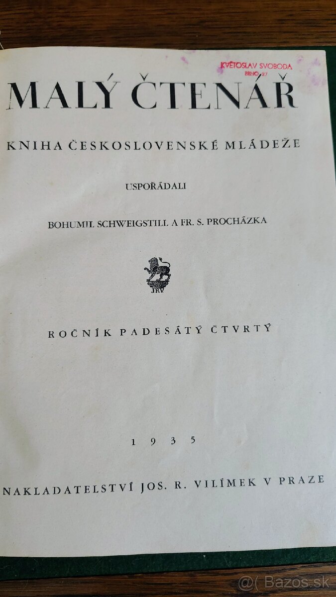 Malý čtenář 1935 - 3