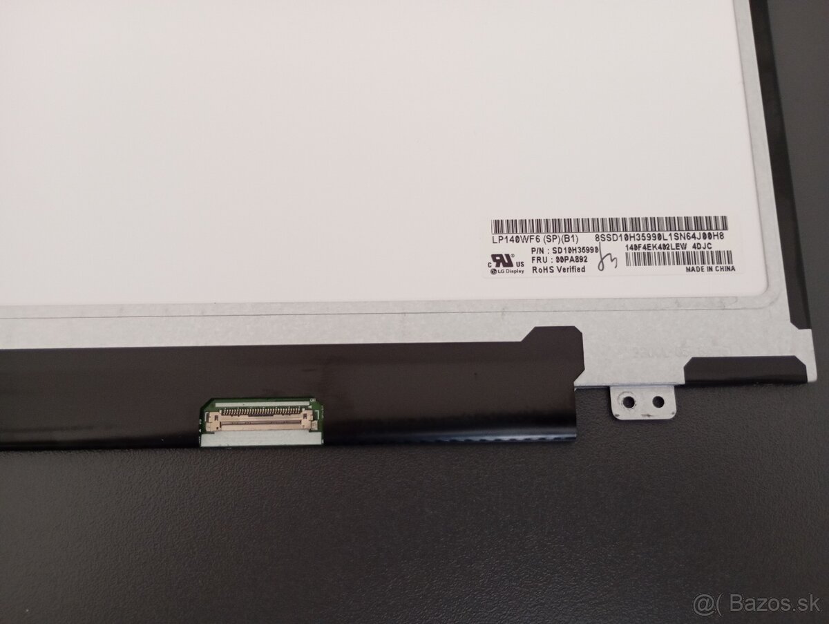 14" LED SLIM displej LP140WF6 30pin FULL HD IPS - 3
