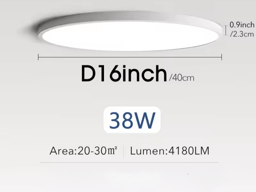 Tenučké Stropné Svietidlo MARPOU 24W/38W - 23cm/40cm - 3