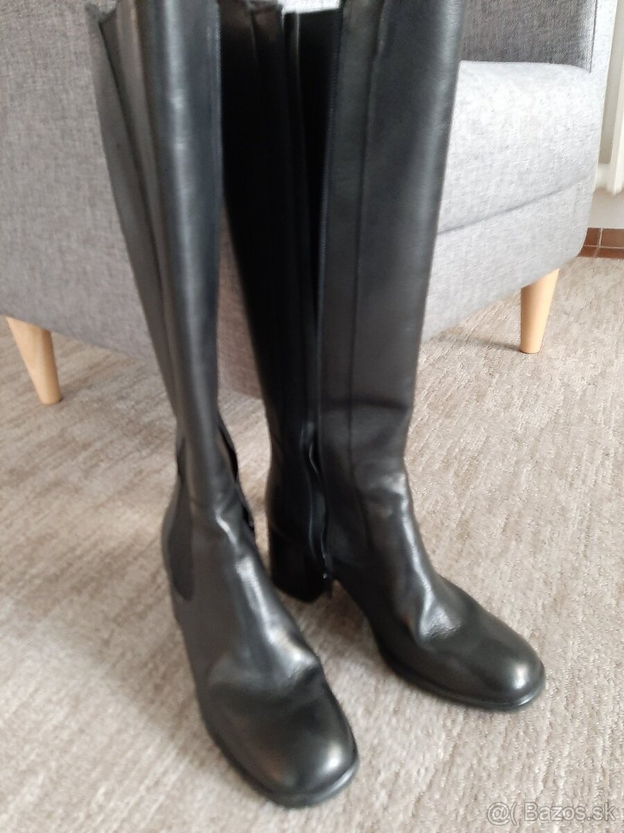 Kožené zateplené čižmy Rieker vel.39 - 3