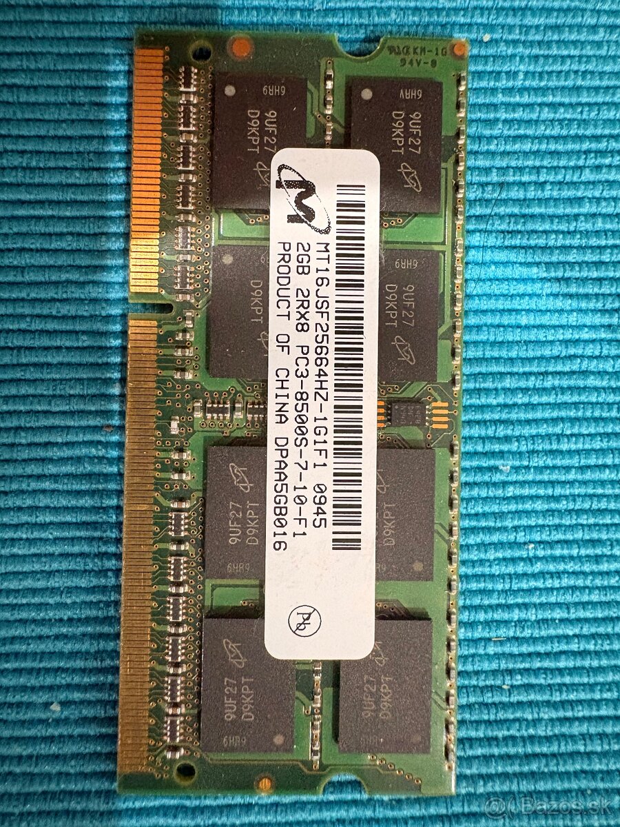 2gb pamäť RAM DDR 3 - 3