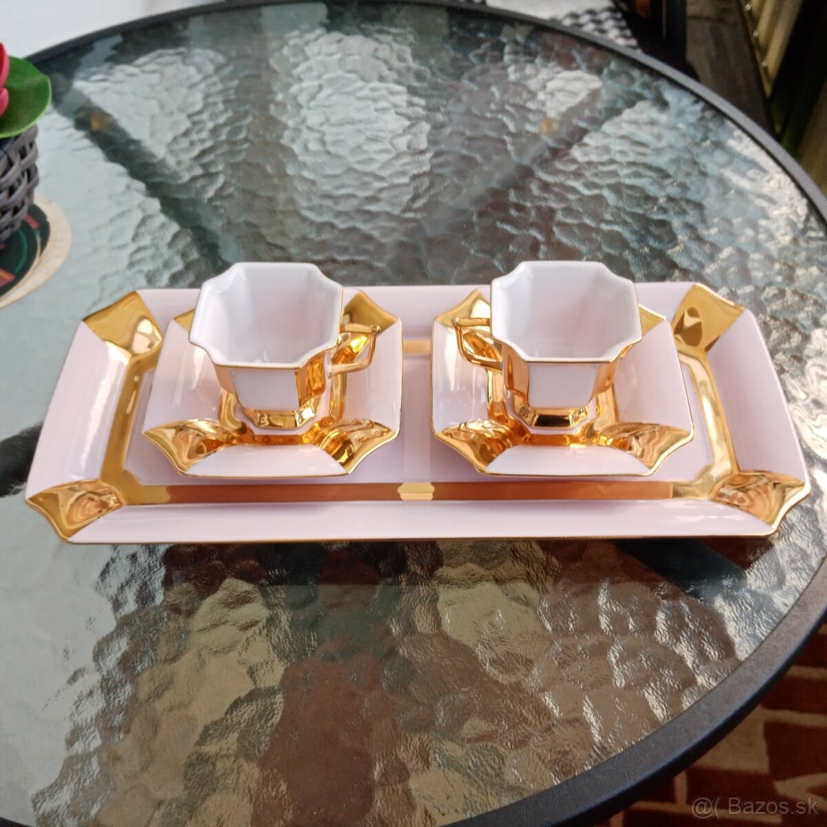 súprava Empír ružový porcelán - 3