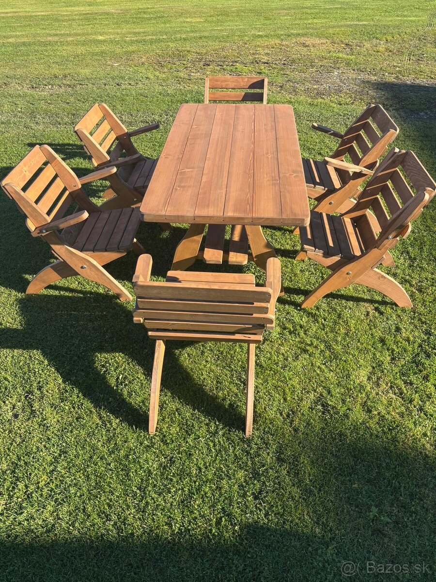 Predám záhradné terasové sedenie 1,6 m - 3