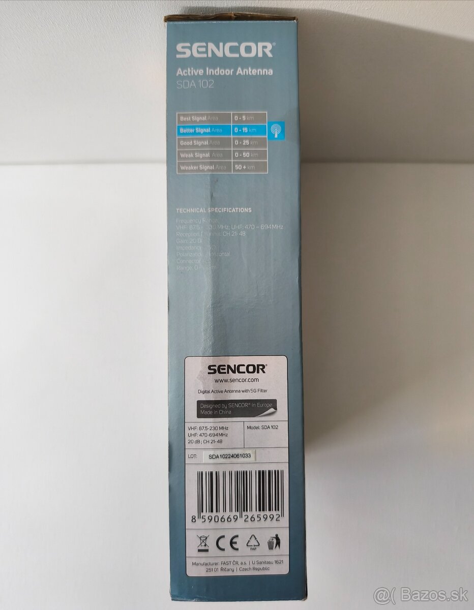 Sencor DVB T2/T, anténa na televízor - 3