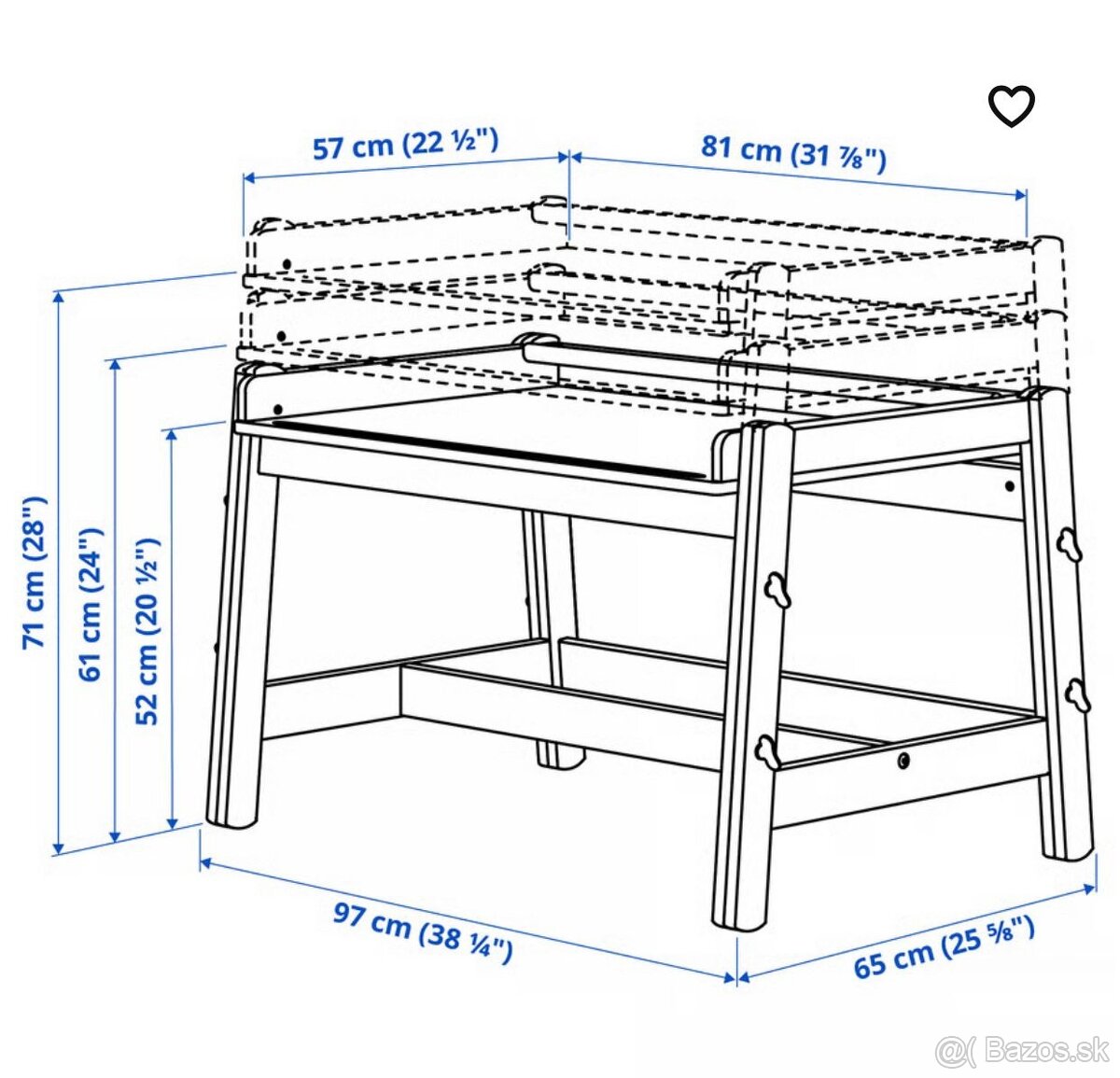 Detský stolík FLISAT IKEA - 3