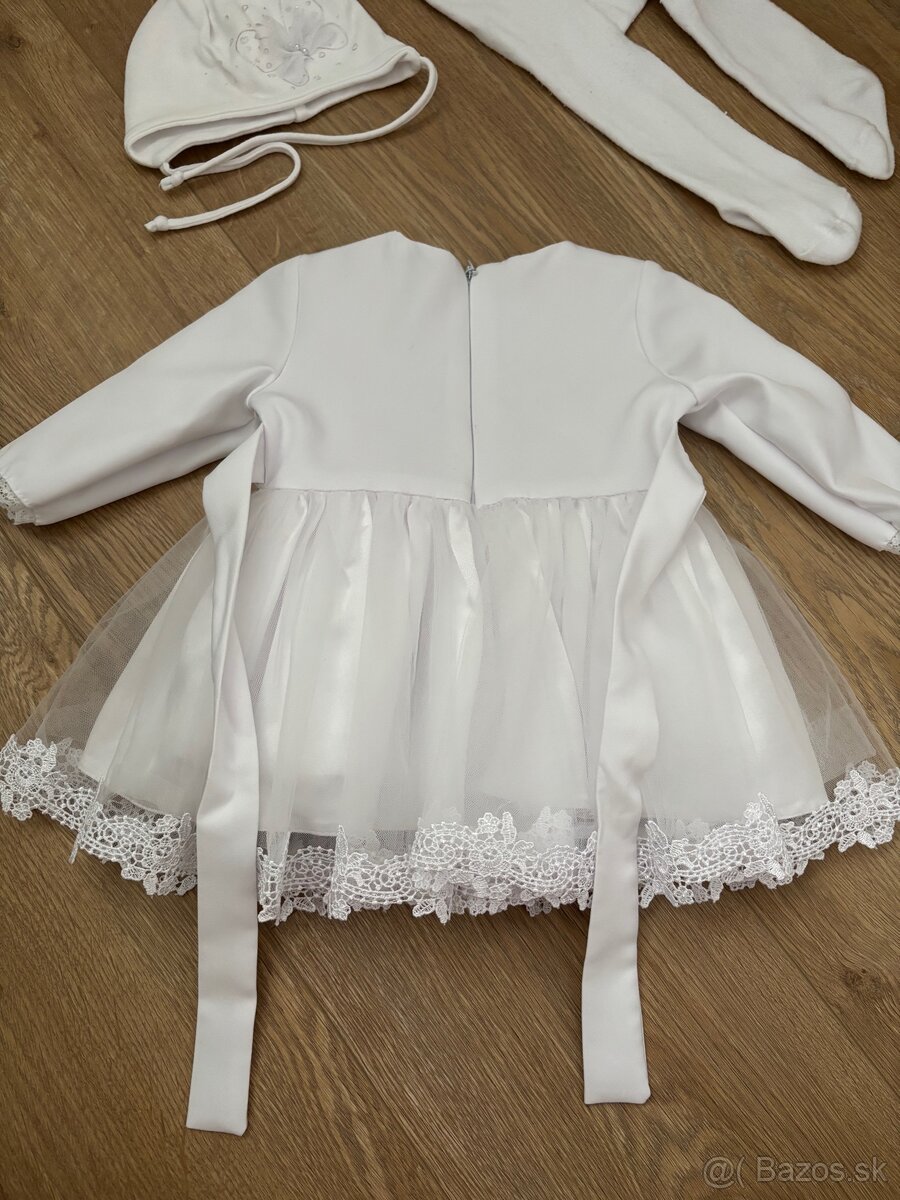 Šaty na krst s dlhým rukávom - 3