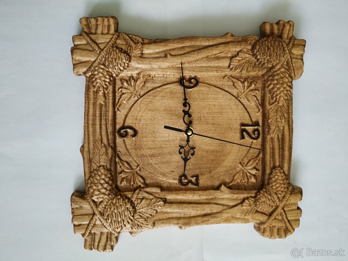 Nástenné hodiny z lipového dreva - 3