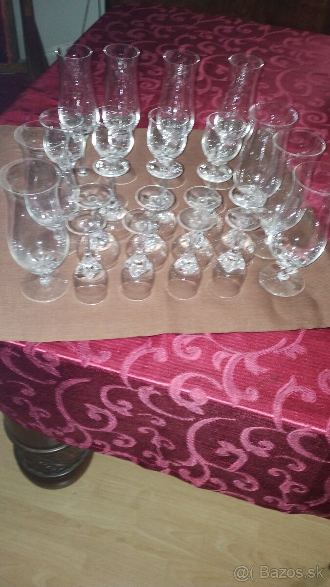 Poháriky - číre sklo - 3