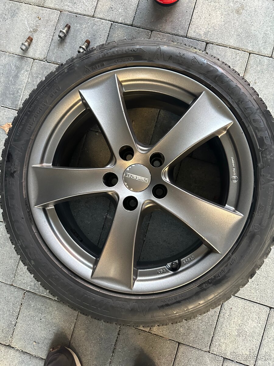 R17 Dezent TTX9 Elektrony + Zimné gumy Dunlop 205/50/R17 - 3