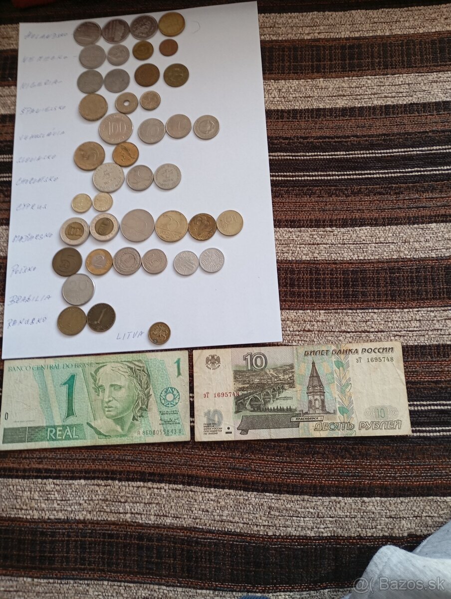 Hodnotné mince a bankovky. - 3