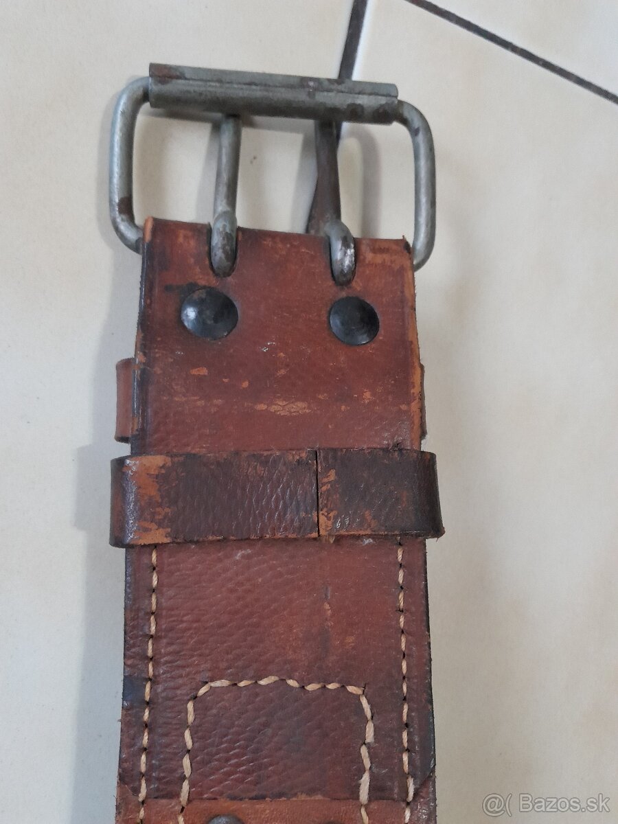 Masívny kožený opasok hasičský zbor - 3
