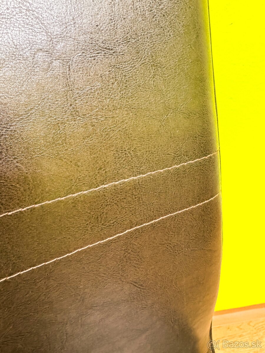 Predám set 7ks kožených stoličiek - 3