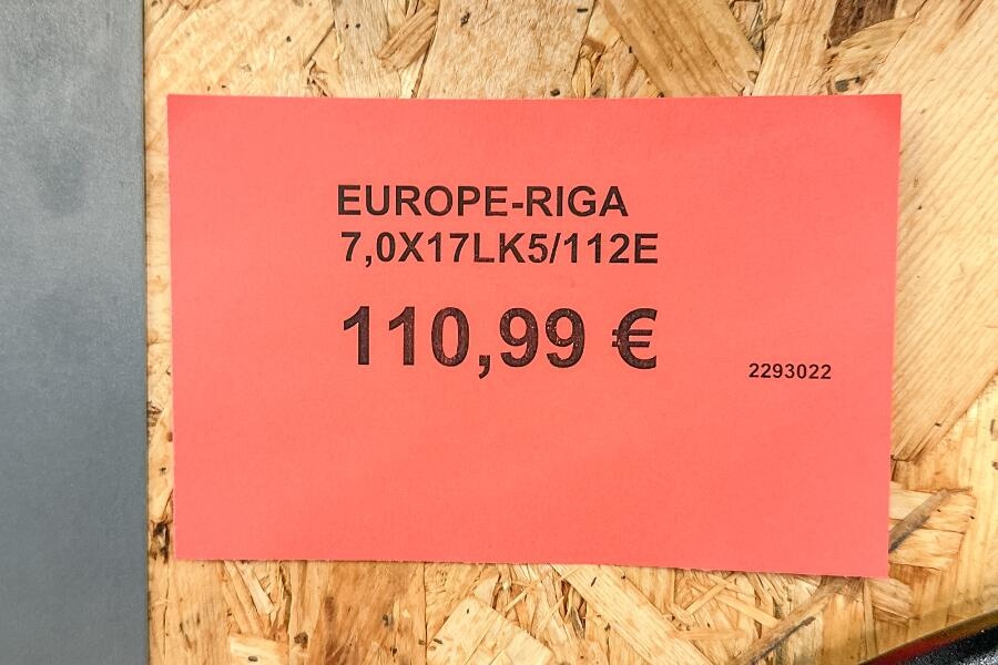 Hliníkový disk Europe - Riga 17 palcov - 3