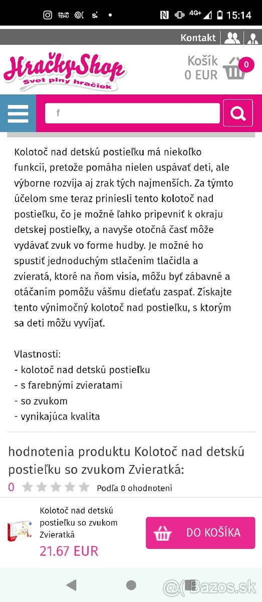 Kolotoč nad postieľku - 3