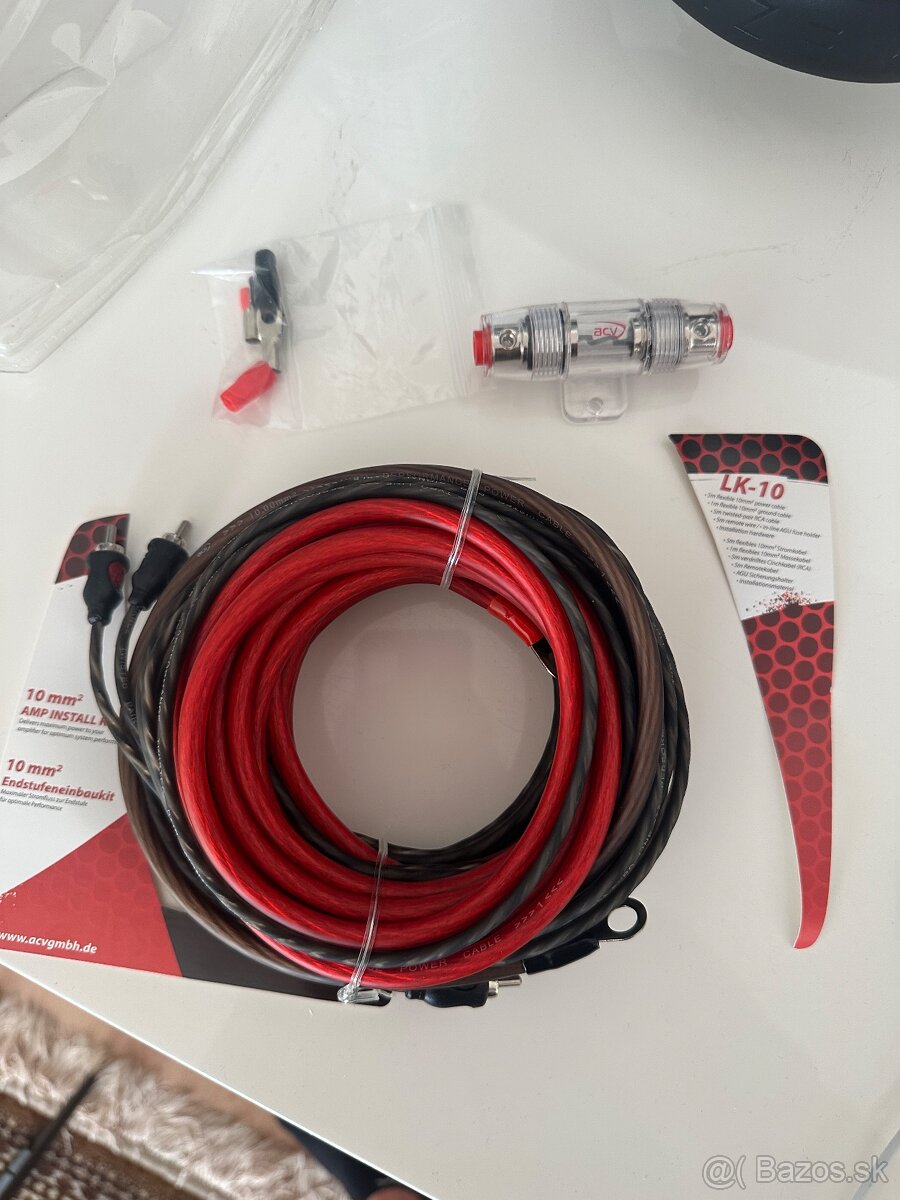 LK-10 – Amp Install Kit / Kompletná kabeláž na auto subwofer - 3