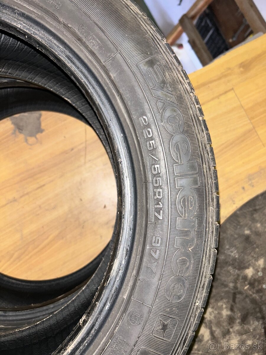 Predám letné pneumatiky, 225/55 R17, runflat - 3
