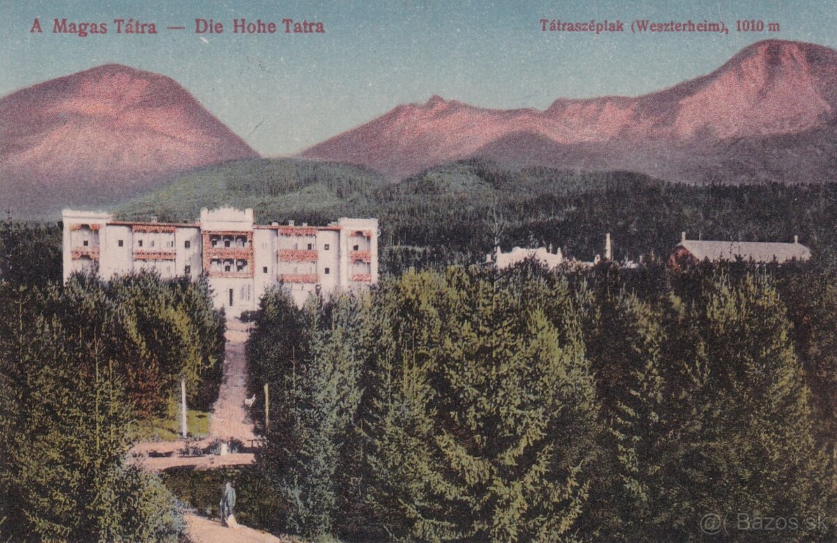 Staré pohľadnice Vysoké Tatry, kolorované - 3