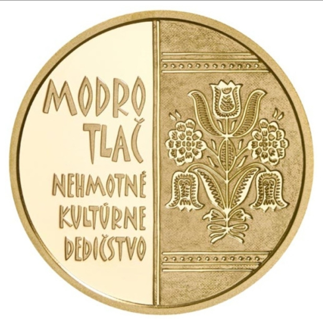 Zlatá zberateľská minca 100€ Modrotlač 2024 - 3