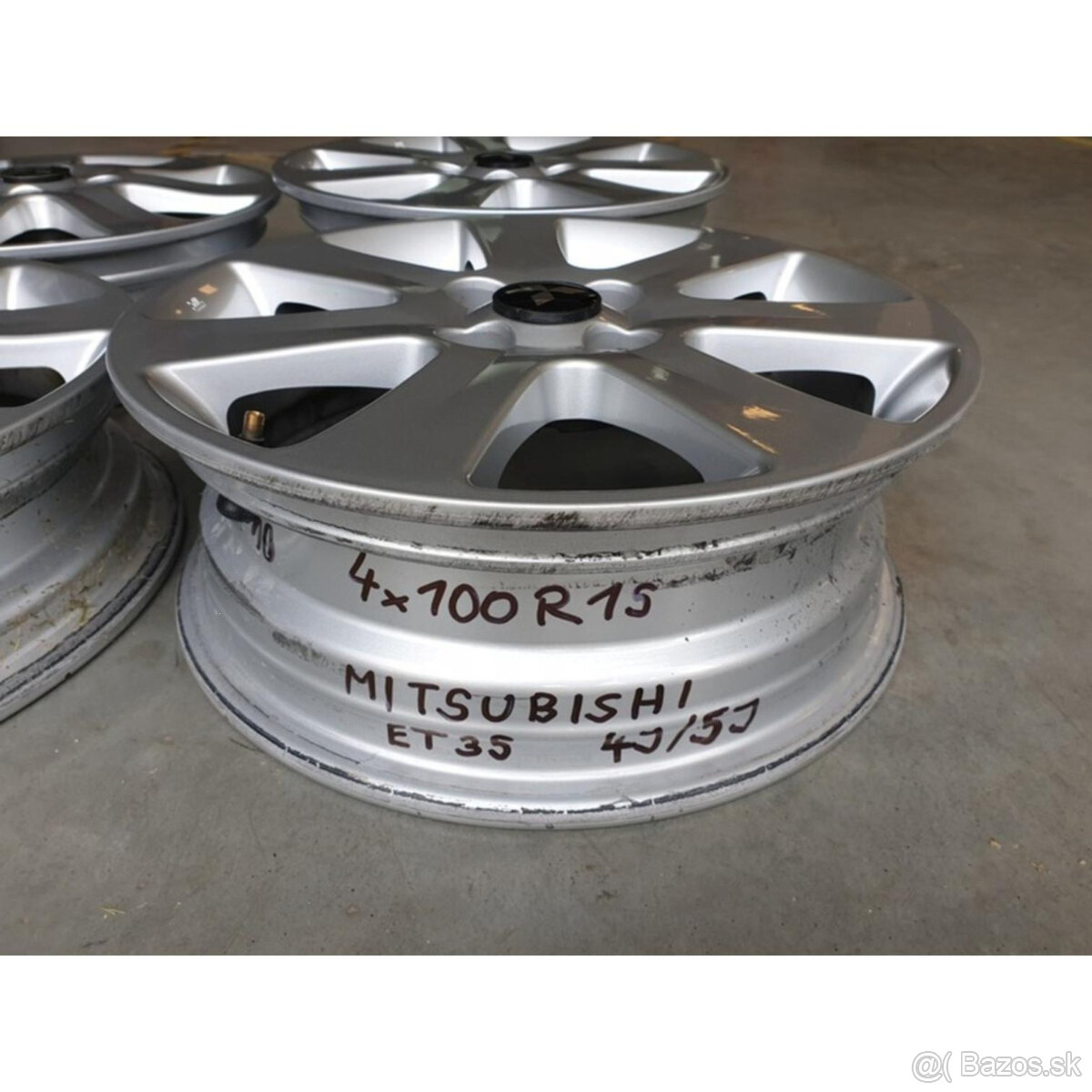 Hliníkové Mitsubishi disky 4x100 R15 4J-5J ET35 - 3