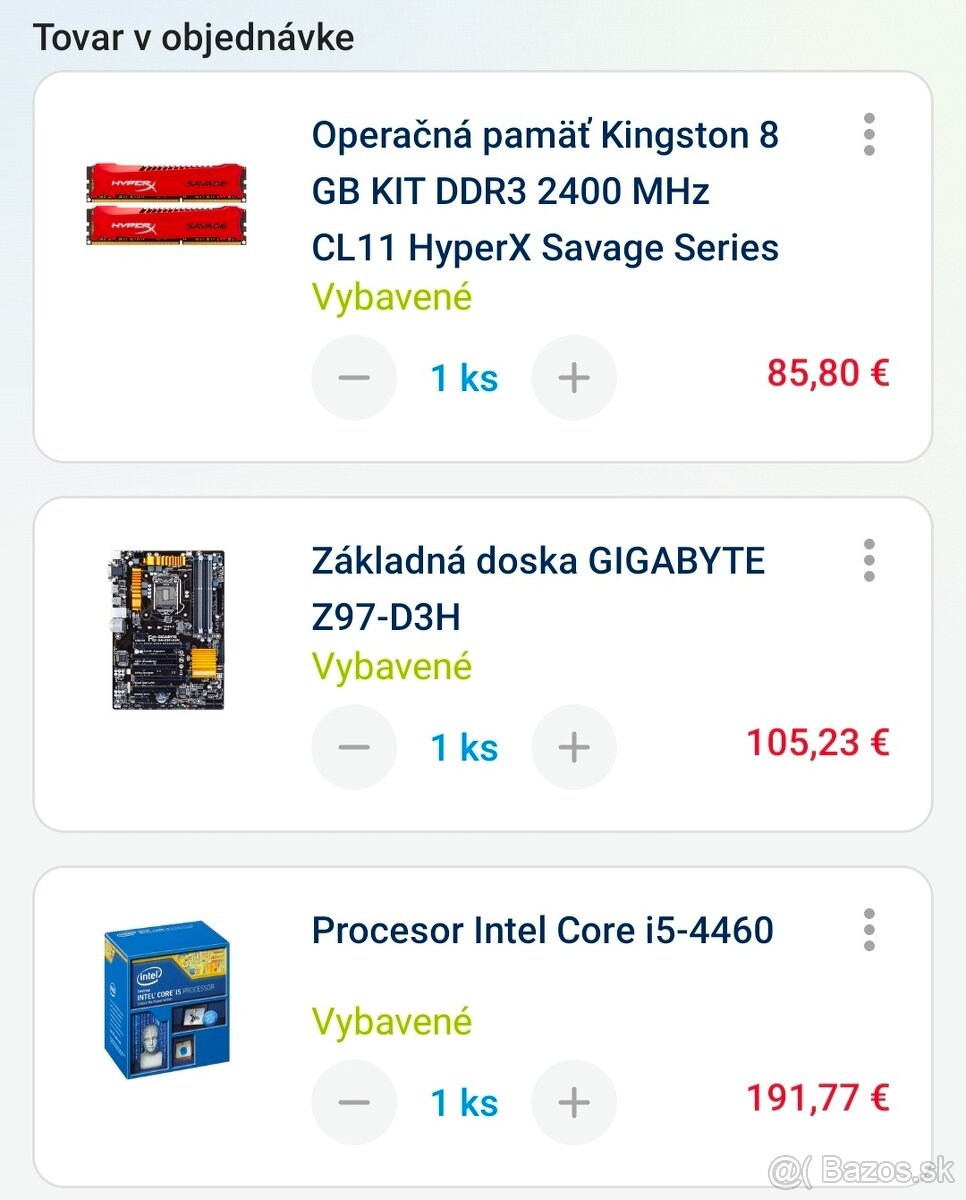 Set MB, CPU, RAM - 3