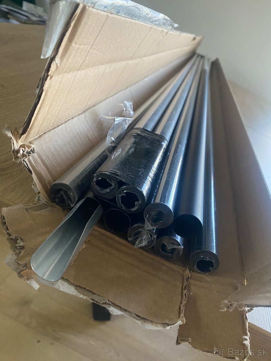 Predám dvojradové matné čierne moderné garniže - 3