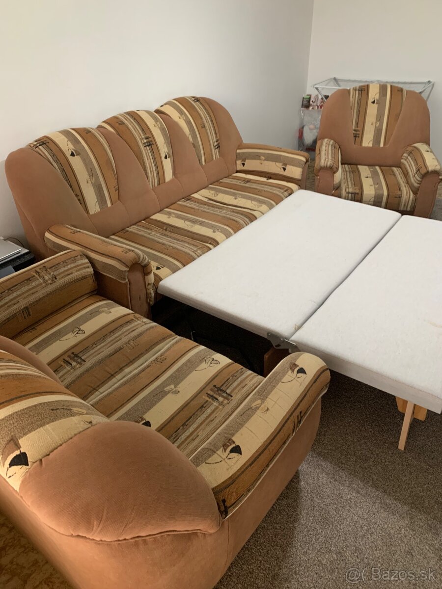 Predám gauč rozťahovací 3+2+1 - 3