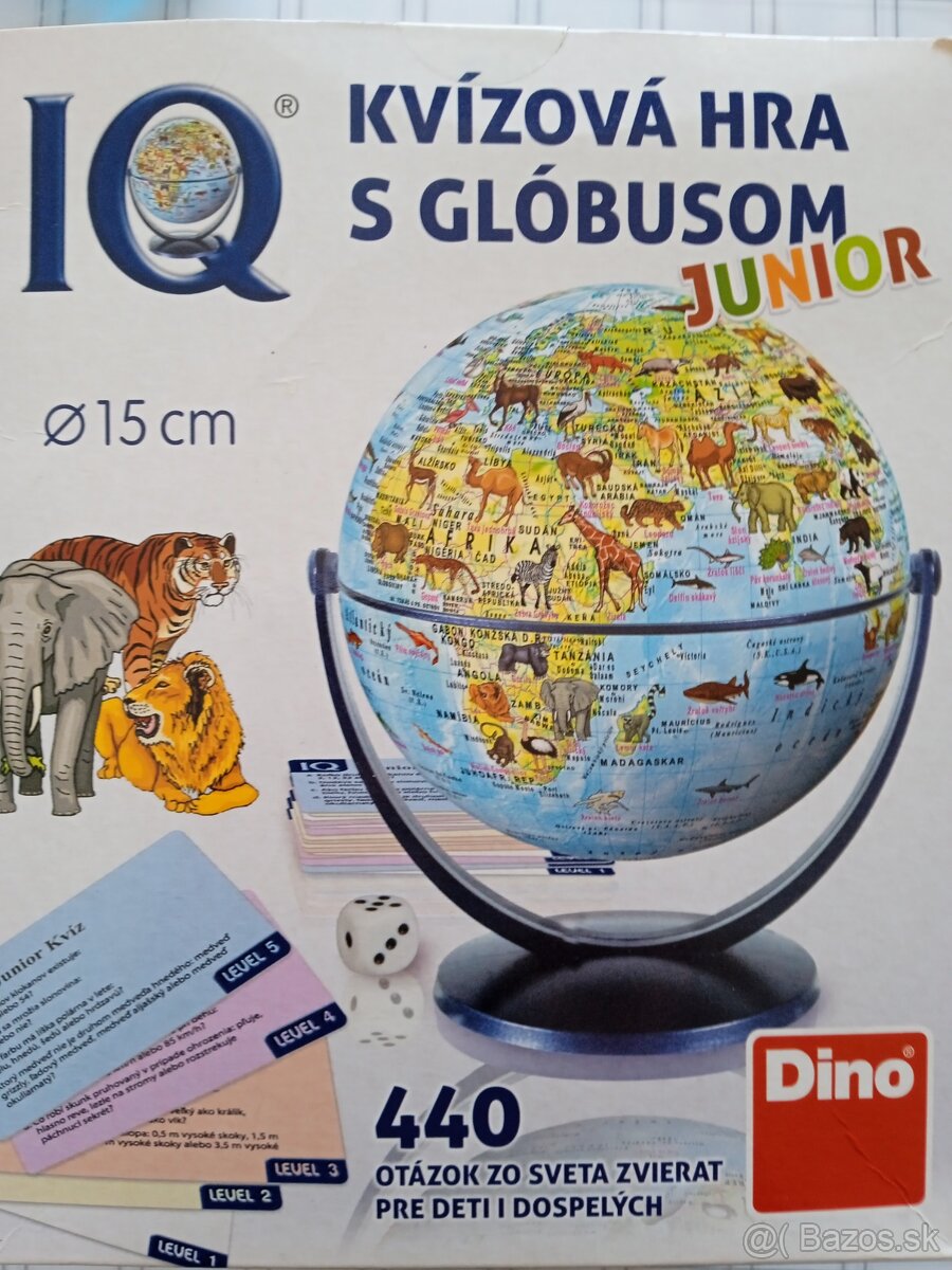 Kvizova hra s globusom použitá - 3