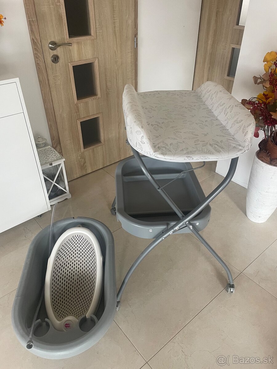 PETITE&MARS Přebalovací pult s vaničkou Spa 3v1 Grey - 3