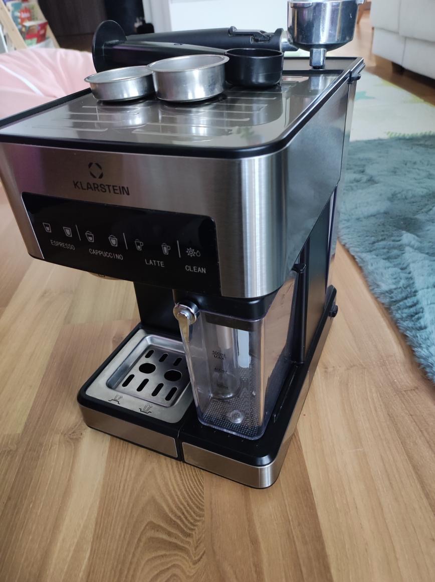 Pákový kávovar Klarstein Arabica Comfort + elektrický mlynče - 3