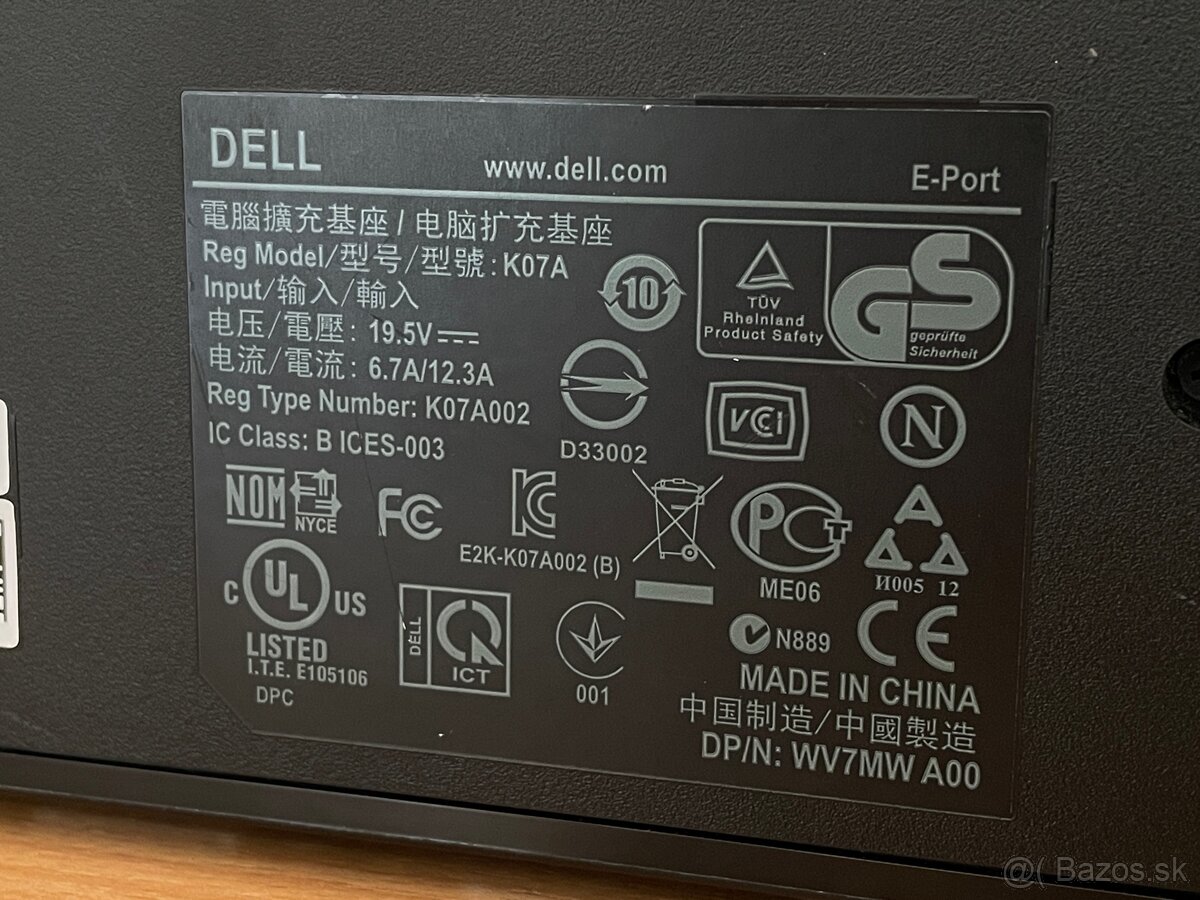 Dell E-Port K07A - 3