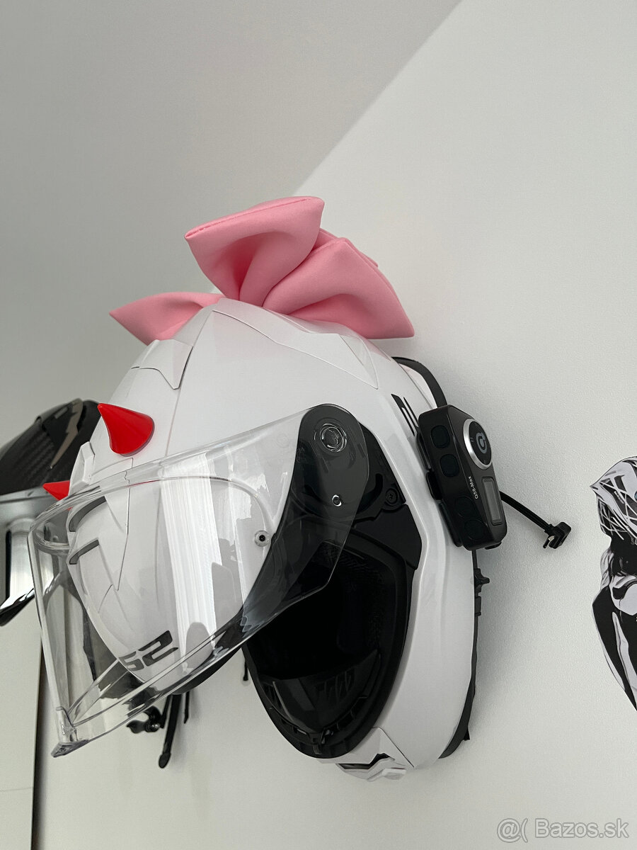 prilba LS2 FF800 Storm II Solid White + intercom - 3