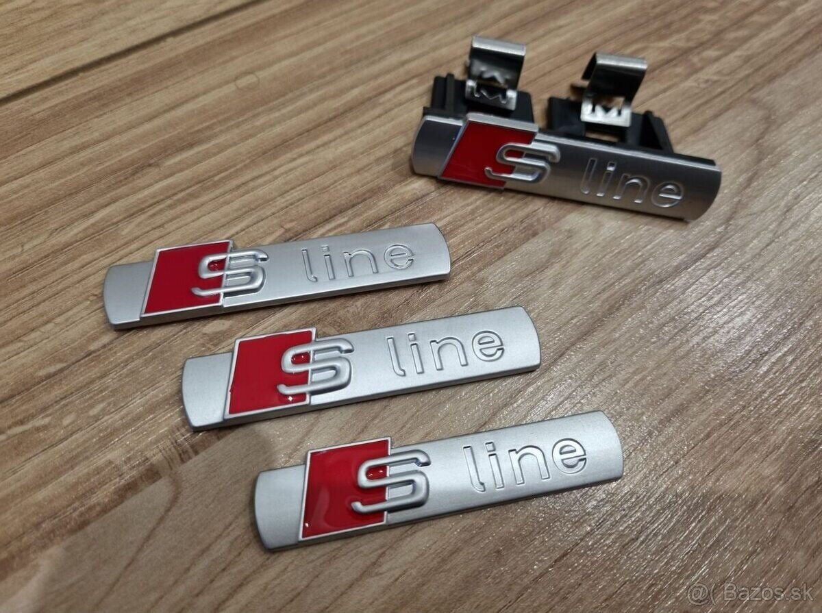 AUDI Sline nápisy loga S line - 3
