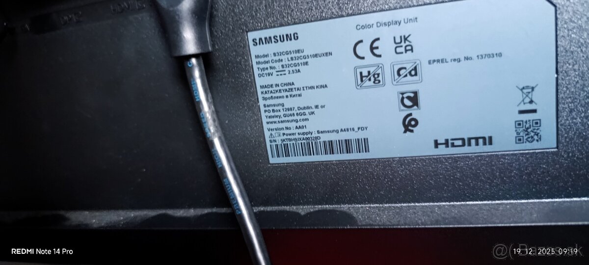 Samsung Odyssey "32 g51 165hz,HDR, - 3