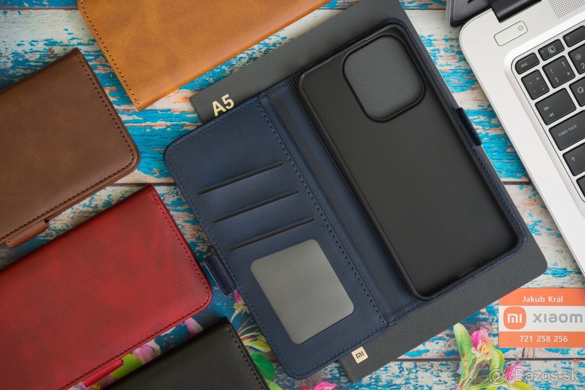 Zatváracie puzdro s bočným pásikom pre Xiaomi, Redmi a Poco - 3