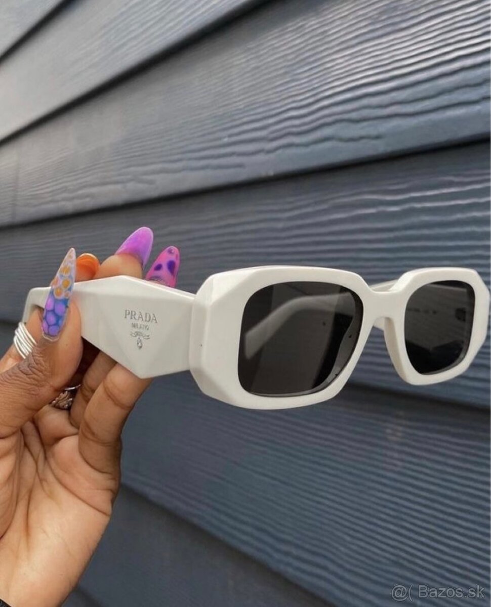 Prada biele slnečné okuliare - 3
