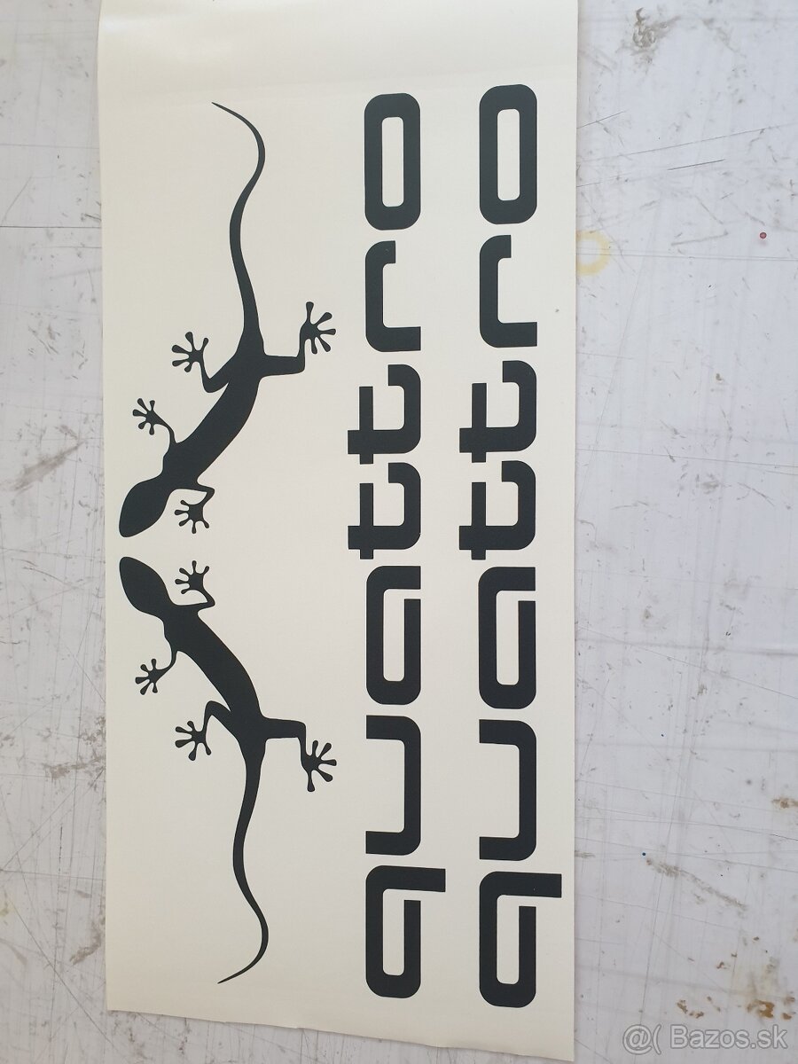 Audi quatro polepy nálepky na boky auta 4x4 - 3