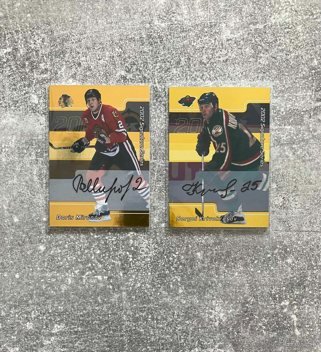 Hokejové podpísané auto karty NHL hráčov - 3