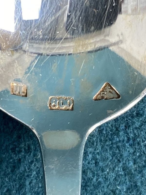 Art deco - Strieborné čajové lyžičky , ČSR ag 800, Zoltán & - 3