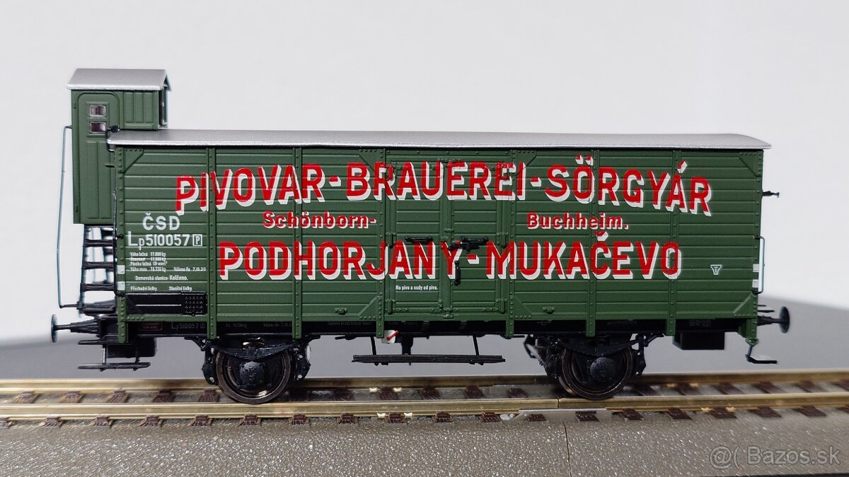 Nákladný vozeň ČSD Lp 501 057 P H0 - 3