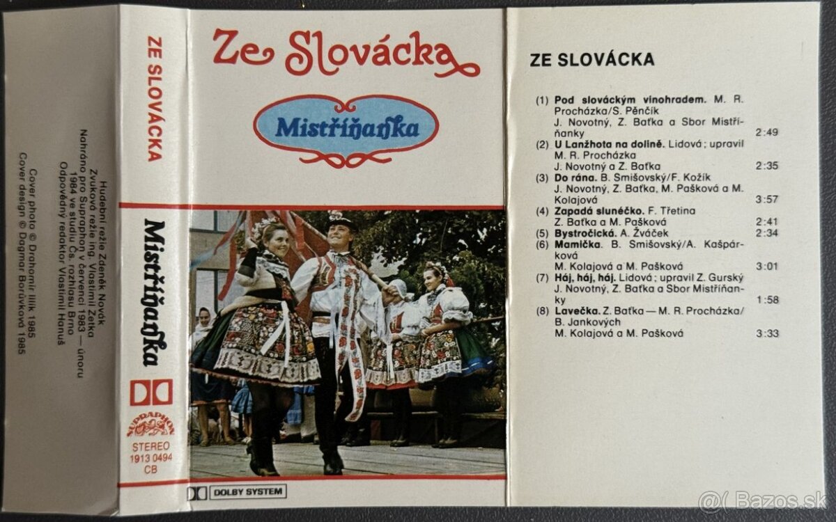 🎶 Mistříňanka - Ze Slovácka (Originálna Audiokazeta) 🎶 - 3