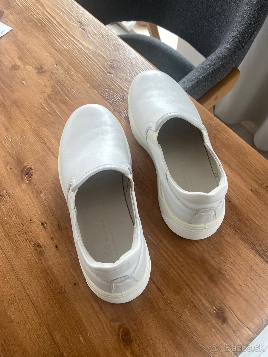 ECCO biele kožené veľkosť 38 - 3